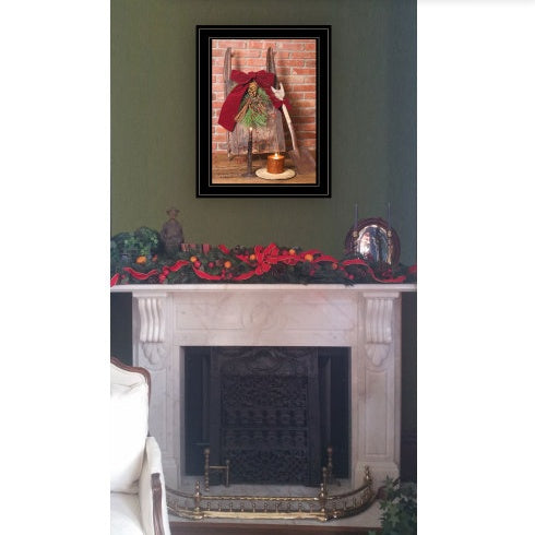 “Let Christmas Live” by Billy Jacobs — Ready-to-Hang Framed Print (Black Frame, Multicolor Art)