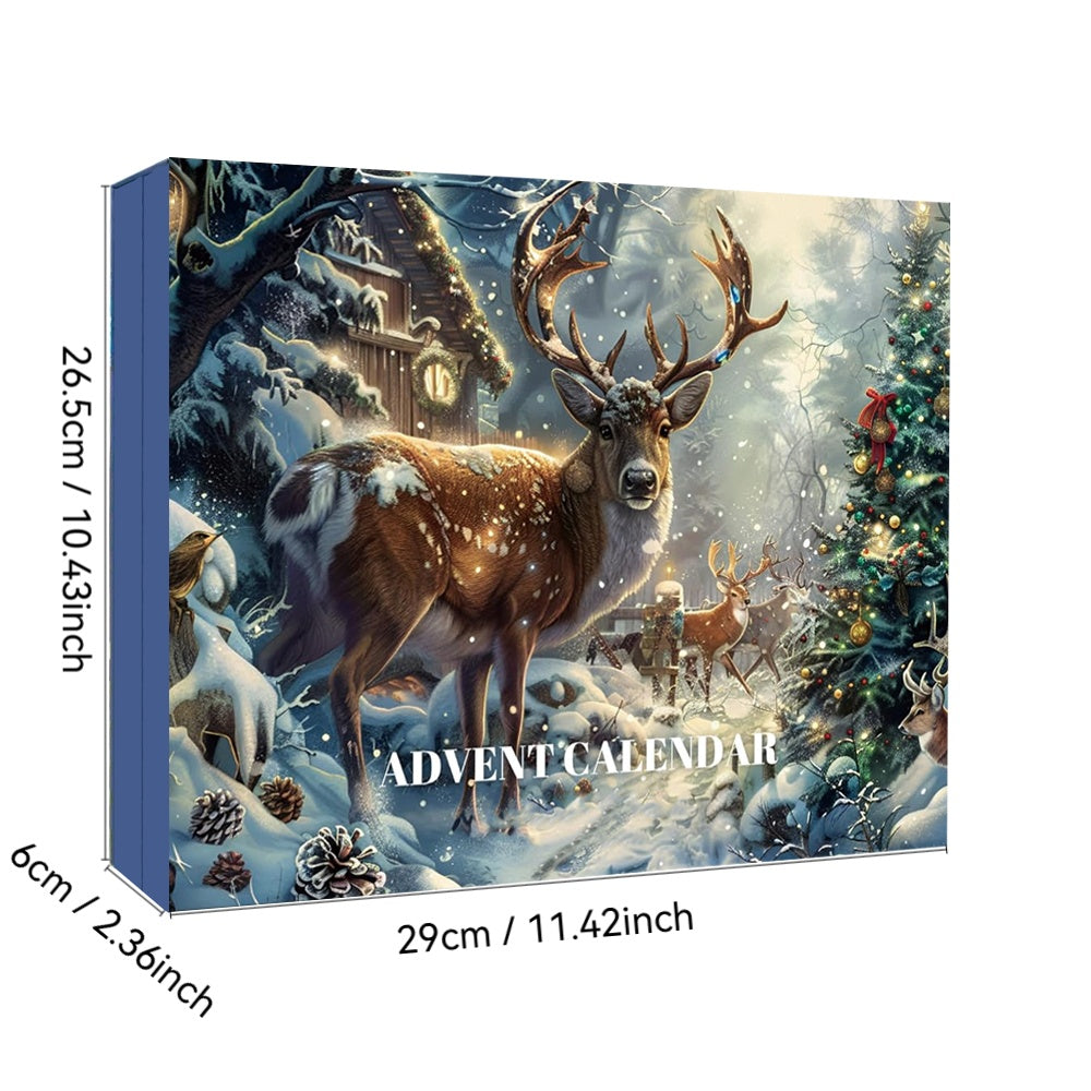 Survival Advent Calendar Set - 24-Day Christmas Countdown Calendar, 24 Days Of Camping Survival Gear - A Must-Have For Outdoor Adventure Enthusiasts And Wilderness Survival Supplies
