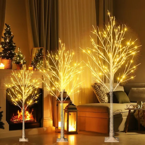4-Foot Snowflake LED Pine — Soft-Glow Christmas Tree With 48 Lights for Elegant Holiday Decor