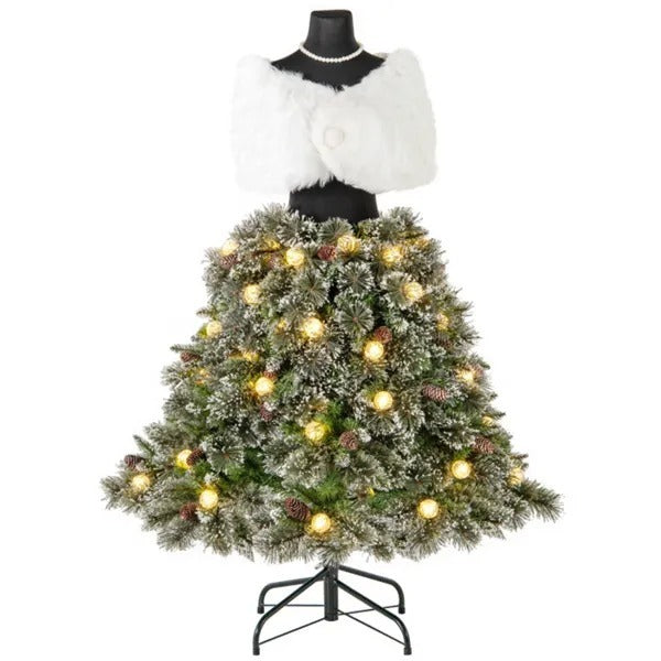 5FT Pre-Lit Mannequin Christmas Tree – SCG Winter Couture Edition