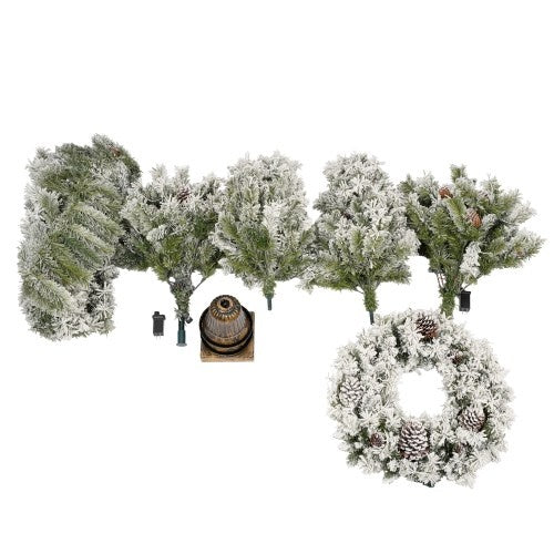 4-Piece LED Holiday Tree & Garland Set – SCG Premium Collection
