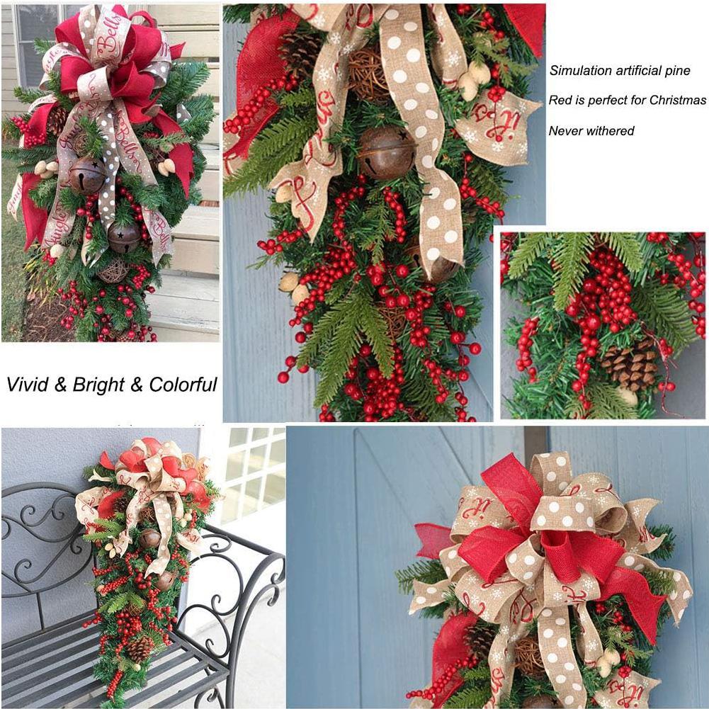 Luxury Christmas Door Hanging Décor – Festive Holiday Entrance Accent for Homes & Parties