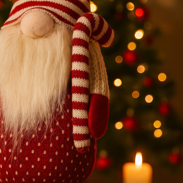 4-Piece Tall Christmas Gnome Family — Premium Red Holiday Display Set for Indoor & Outdoor Decor