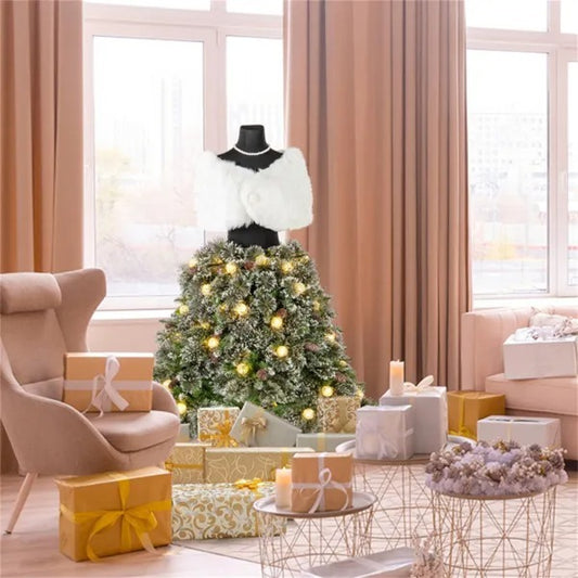 5FT Pre-Lit Mannequin Christmas Tree – SCG Winter Couture Edition