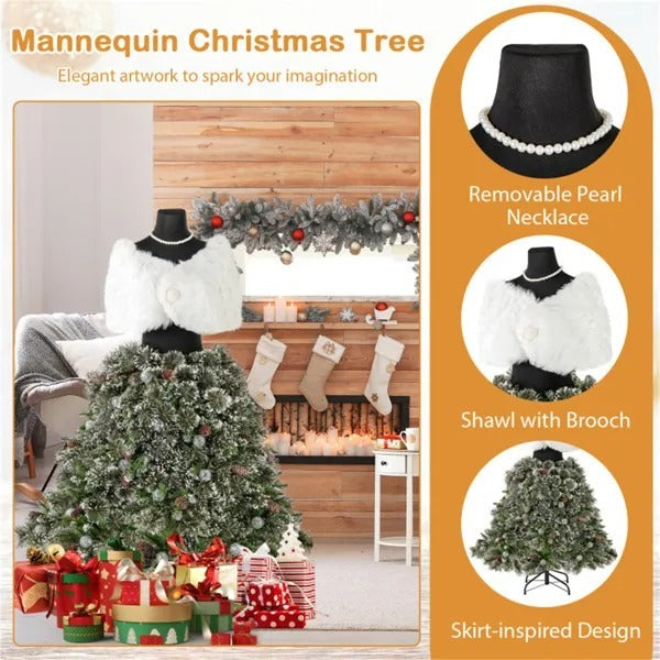5FT Pre-Lit Mannequin Christmas Tree – SCG Winter Couture Edition