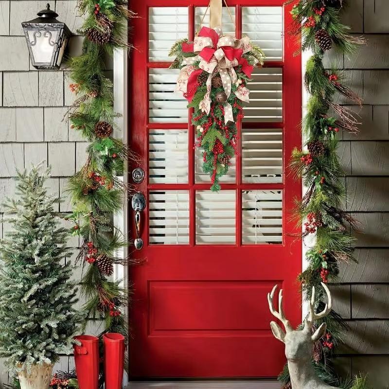 Luxury Christmas Door Hanging Décor – Festive Holiday Entrance Accent for Homes & Parties