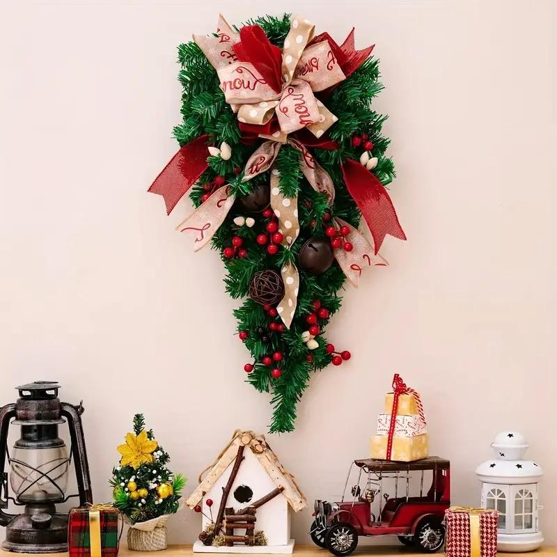 Luxury Christmas Door Hanging Décor – Festive Holiday Entrance Accent for Homes & Parties