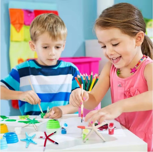 15-Piece Natural Starfish Christmas Ornaments — Coastal Holiday Tree Décor