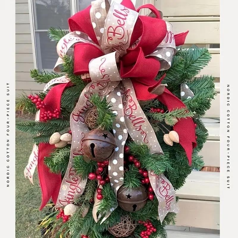 Luxury Christmas Door Hanging Décor – Festive Holiday Entrance Accent for Homes & Parties