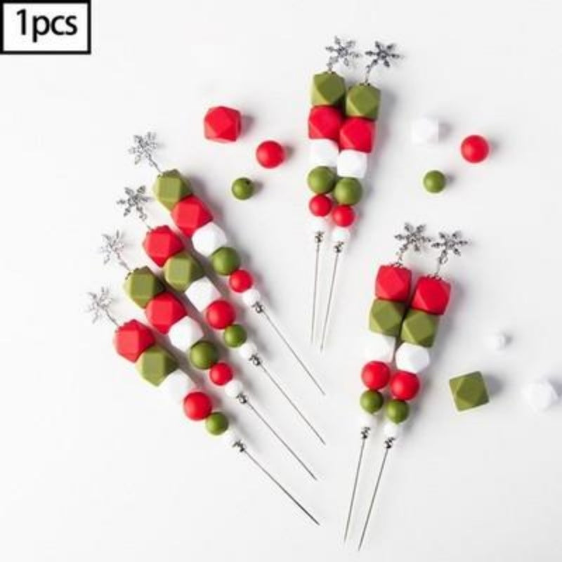 Christmas Baking Fondant & Frosting Needle — Stainless Steel Cake Tester & Cookie Decorating Tool (1PC)